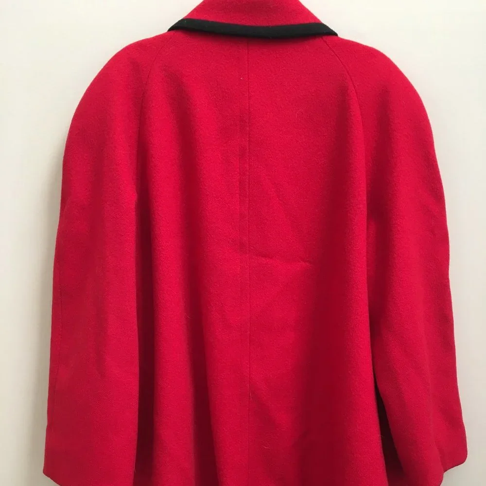 SOLD ELSEWHERE - 1950s/60s Vintage D'Allards 100% Wool + Black Trim Jacket/Coat - Picture 5 of 9